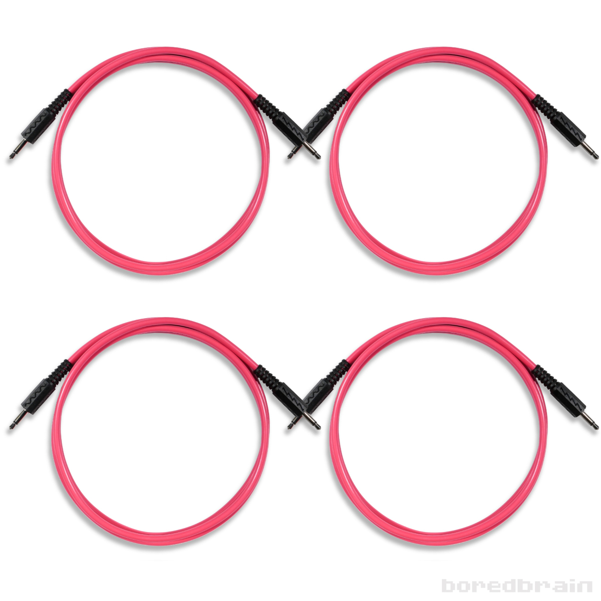 Pink Led Pc Cables Boredbrain 4-Pack 48-inch Plasmic Pink Patch Cables