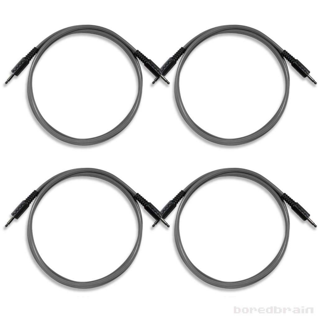 48-inch Dark Graphite 4-Pack Patch Cables