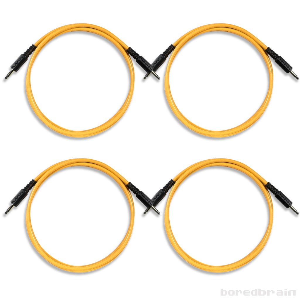 48-inch Solar Orange 4-Pack Patch Cables