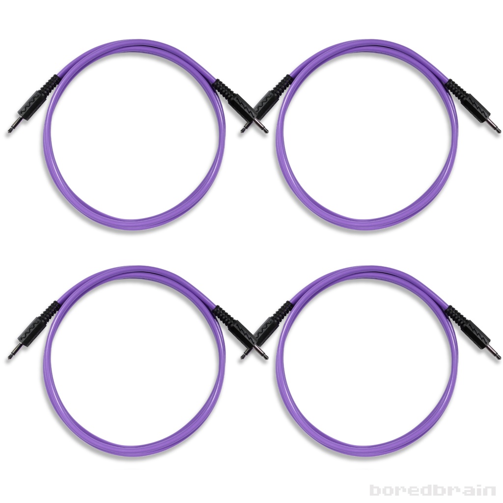48-inch Amethyst Purple 4-Pack Patch Cables