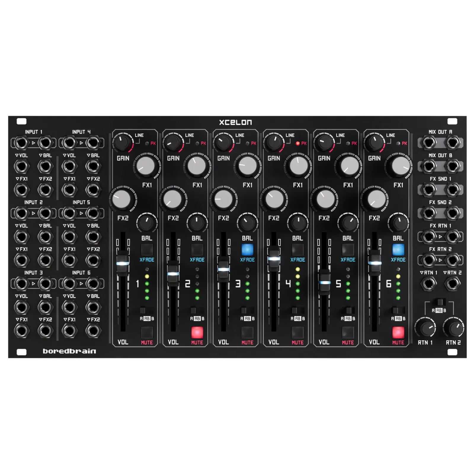 Boredbrain Music Xcelon ユーロラック モジュラーシンセ Boredbrain Music Xcelon - Eurorack Module on ModularGrid