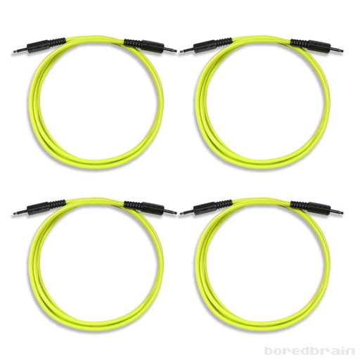 [BB-PC04PK-35TS60YLW] 60-inch Nuclear Yellow 4-Pack Patch Cables