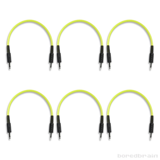 [BB-PC06PK-35TS06YLW] 6-inch Nuclear Yellow 6-Pack Patch Cables