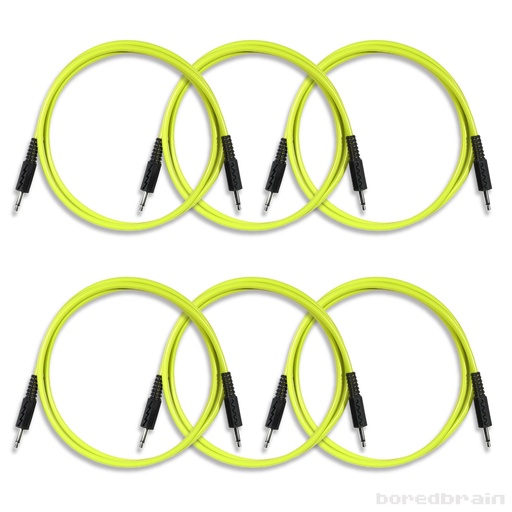 [BB-PC06PK-35TS36YLW] 36-inch Nuclear Yellow 6-Pack Patch Cables